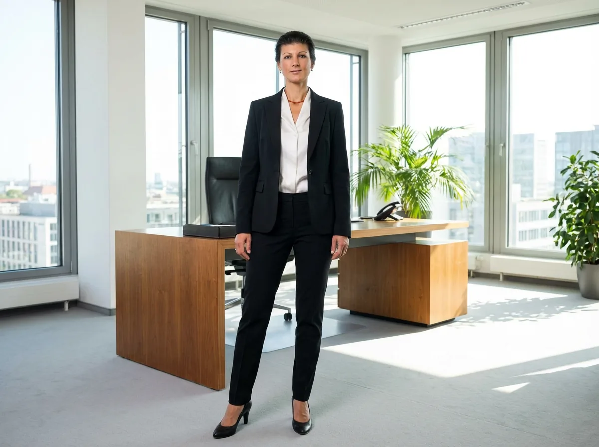 Slim-Fit Designer-Anzug Schwarz